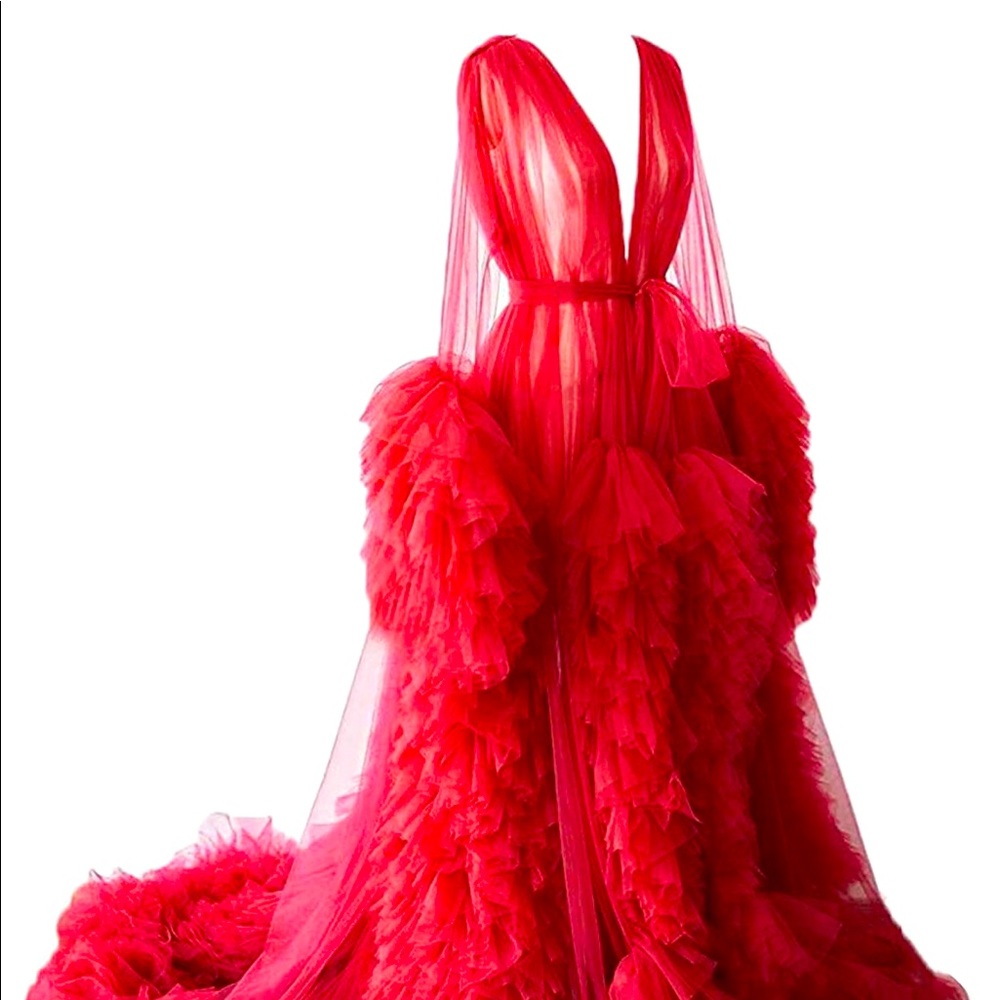 Tulle Red Robe